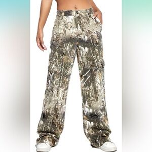 SHINFY camo cargo pants